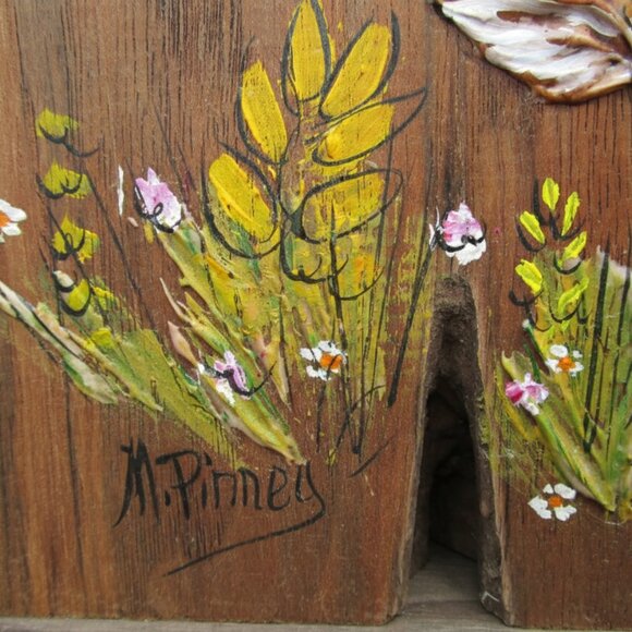 Hand-Painted Wood Art, Original Deer Fawn Painting, Rustic Cottagecore Decor - Picture 4 of 11